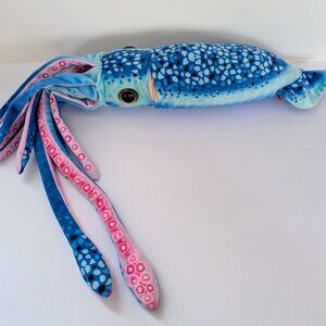 Wild Republic Blue Squid Plush Stuffed Animal Toy 31 Inches